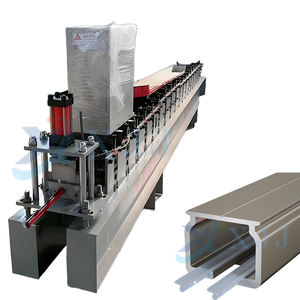 Estantes de almacenamiento de alta calidad, máquina formadora de rollos verticales de viga de Panel de estante, máquina formadora de rollos de riel guía 2 en 1, 1,5mm de espesor - Product Image 1