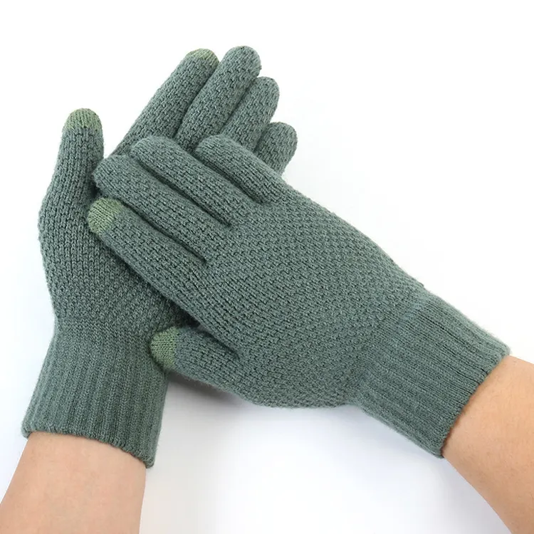 MIO extérieur garder au chaud doux toucher tricoté gants de sport écran tactile gants de mode gants d'hiver