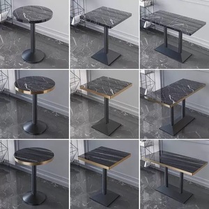 Gran oferta, mesa de bistro de madera maciza y Metal de diseño moderno para restaurante, comida rápida, comedor, cafetería, Hotel, uso en la sala de estar - Product Image 3