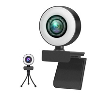 Webcam Full HD 4K 1080P 2K Kamera Web A9 Auto Focus dengan Mikrofon untuk PC Laptop, Cocok untuk Belajar Online, Konferensi, YouTube