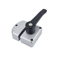 Loquet de compression réglable à course de 12 mm, ANSI Grade 1, peint argenté, 1 clé, pour cylindres de serrures de placards industriels