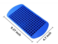 Mini bacs à glaçons en Silicone 160 grilles, petits bacs à glaçons en Silicone pour la cuisine, le Bar et les boissons de fête