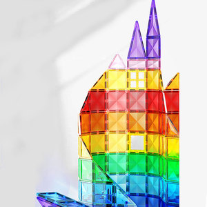 Hot Bán Nam Châm Xây Dựng Khối Đồ Chơi <span class=keywords><strong>32Pcs</strong></span> Rõ Ràng ABS Từ 3D Xây Dựng Khối Đồ Chơi Xây Dựng - Product Image 5