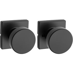 Modern Ambidextrous Brass Interior Passage <strong>Door</strong> Lever Handle for Closet Hallway <strong>Doors</strong> Non-Locking Easy Installation <strong>Matt</strong> <strong>Black</strong> - Product Image 1