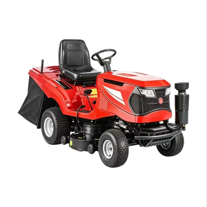 Red Gasoline Riding Lawn <b>Mower</b> 42-Inch 725CC Engine <b>Self</b> <b>Propelled</b> Rear Grass Box Professional Grade - Product Image 1