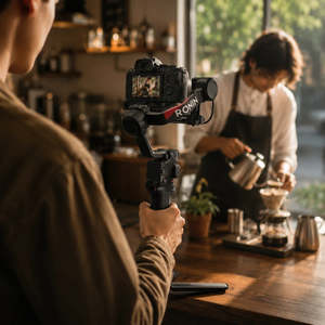 Kit de Cámara con Estabilizador de Gimbal de 3 Ejes RS 4 Combo, con Soporte Portátil para Grabación en Exteriores - Product Image 1