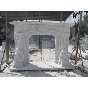 Mueble de <span class=keywords><strong>Chimenea</strong></span> de Estilo Europeo con Columnas Talladas en Mármol, Decoración para <span class=keywords><strong>Chimenea</strong></span>, Adorno para <span class=keywords><strong>Chimenea</strong></span>, Núcleo de <span class=keywords><strong>Chimenea</strong></span> - Product Image 4