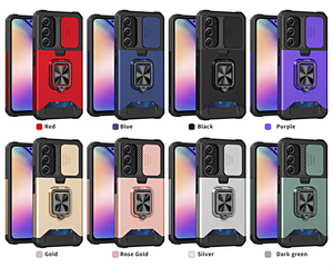 เคสโทรศัพท์เกราะกันช่องเสียบการ์ดกล้องสไลด์สำหรับซัมซุงกาแล็คซี่ A35 A55 A25 A53 A54 A34 <span class=keywords><strong>A23</strong></span>ฝาหลังมีห่วงแม่เหล็ก - Product Image 2