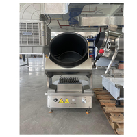 Máquina Automática para Saltear con Gas y Fregadero, Equipo Comercial para Restaurantes, Robot de Cocina de Acero de Grado Alimenticio, Wok