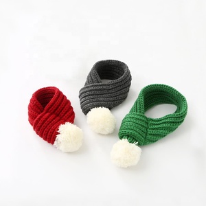 Wholesale Dog Christmas Bandana Cotton Wool Scarf for Autumn and Winter Customized Is Welcome