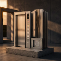 Ascenseur Passager Haut de Gamme pour Résidences et Espaces Commerciaux, en Acier Inoxydable, Fonctionnement Fluide, Idéal pour le Secteur Immobilier