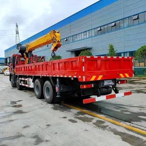 Howo 8X4 Dump Vrachtwagen Gemonteerde Kraan 14 Ton Telescopische Boom Kraan Vrachtwagen Te Koop - Product Image 4