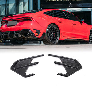 Carbon Fiber Rear Bumper Splitter Fins Canards for Audi A7 RS7 Type 4KA Sportback 2020 2021 - Product Image 6