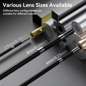 Camera nội soi 4,3 inch Ống kính 3,9mm/6mm/8mm HD 1920*1080P 200W có đèn LED chiếu sáng để sửa chữa ô tô Kiểm tra hệ thống nước - Product Image 5