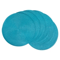Napperon tissé en polypropylène rond bleu massif Offre Spéciale de 38cm Accessoires de table au design classique en plastique durable