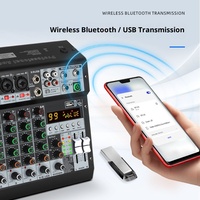 Console de mixage audio BHA M4X 4 canaux avec 99 effets DSP, interface USB, pour DJ, diffusion en direct, performance en soirée, nouvelle arrivée