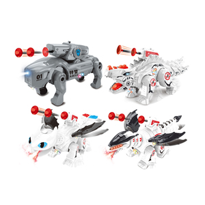 Lindo B/O Electric Walking Dinosaur Toys Shooting Bullet Electric Dog Model con luces y sonidos simulados - Product Image 1