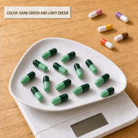 Capsules vides transparentes et colorées personnalisées en HPMC d'algues végétales naturelles pour végétariens