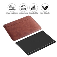 Sacoche pour ordinateur portable de 15 à 16 pouces, couleur unie, polyvalente, pochette de luxe pour ordinateur portable et tablette personnalisée