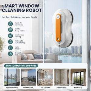 Limpiador de Vidrios Inteligente para Exteriores, Limpiador de <span class=keywords><strong>Ventanas</strong></span> de Vidrio Inteligente Eléctrico para Edificios Altos, Robot de Limpieza con Pulverización de Agua - Product Image 4