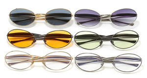 À la mode rétro ovale lunettes de <span class=keywords><strong>soleil</strong></span> pour femmes hommes Logo personnalisé Vintage métal clair blanc écaille de tortue vert en gros mode <span class=keywords><strong>soleil</strong></span> - Product Image 5