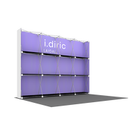 Stand d'exposition modulaire pliable en aluminium réutilisable et portable, présentoir pour salon professionnel