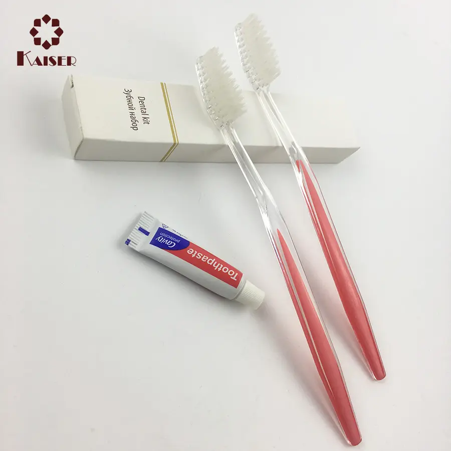 hotel airline travel toothbrush and toothpaste