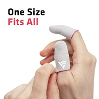 Manchons pour doigts anti-transpiration, manchons pour pouce de jeu en fibre d'argent, protecteurs de doigts mobiles fins, sensation lisse, accessoires pour gants de joueur