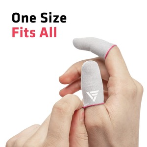 Fundas para Dedos Anti-Sudor para Juegos, Funda Protectora para Pulgar de Fibra Plateada, Protectores de Dedos Móviles Delgados, Sensación Suave, <span class=keywords><strong>Accesorios</strong></span> para Guantes de Jugador - Product Image 5