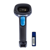 Lector de Códigos de Barras Inalámbrico USB 1D 2D, Escáner de Códigos de Barras Portátil para Supermercados, Bibliotecas y Tiendas