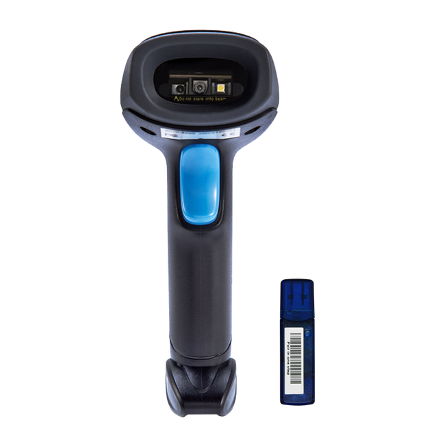 1D 2D Wireless USB Qr Bar Code Reader Supermarket Handheld Barcode Scanner for Library Store Supermarket
