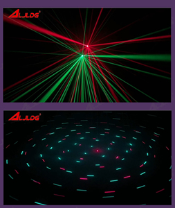 혁신적인 200W LED 4헤드 소형 암 타이거 무대 조명은 호랑이 줄무늬 레이저 빔 스트로브 4-in-1 기능을 제공합니다. - Product Image 5