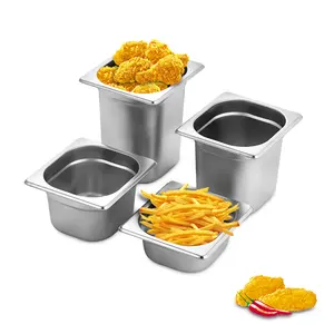 Daosheng Full Set Hoge Kwaliteit Roestvrij Staal Buitenkeuken Buffet Voedsel Pannen Gastronorm Voedsel Container Gn Pan