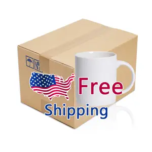 Offre Spéciale tasse en céramique blanche unie de 11oz 15oz en porcelaine avec sublimation de logo personnalisé tasse à café de thé avec logo