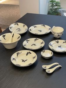 New China Manufacturer High Quality Solid Pattern Classic Europe Style Dinnerware <b>Sets</b> Eco-Friendly <b>Microwave</b> Safe Dishwasher - Product Image 4