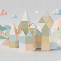 Bloques Magnéticos de Construcción, Set de Castillo de 100 Piezas, Juguetes Educativos STEM para Niños y Niñas, Venta al Por Mayor, OEM, ODM, EN71, ASTM, CE, CPC