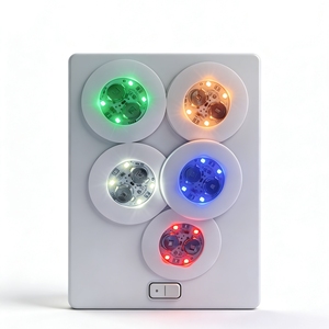 Nicro Creative Light up Autocollants Coloré Rond LED Sous-verres Bar Atmosphère Néon Fête Fournitures LED Lumineux Tasse Tapis - Product Image 3