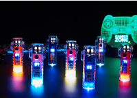 Mini lampe torche LED multifonctionnelle étanche rechargeable, briquet électrique numérique unique pour camping avec porte-clés et chargement USB