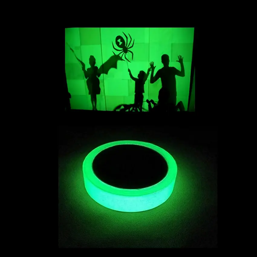Fotoluminescent Glow In The Dark Lichtgevende Wit Groen Lichtgevende Plastic Pvc Vinyl Papier Film Brandveiligheid Exit Sign Stickers