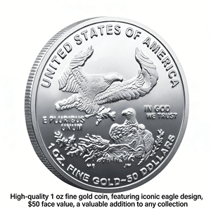 Pièce de collection commémorative en métal plaqué or et argent bicolore 3D Aigle de la Liberté Américaine 2025 - Product Image 5