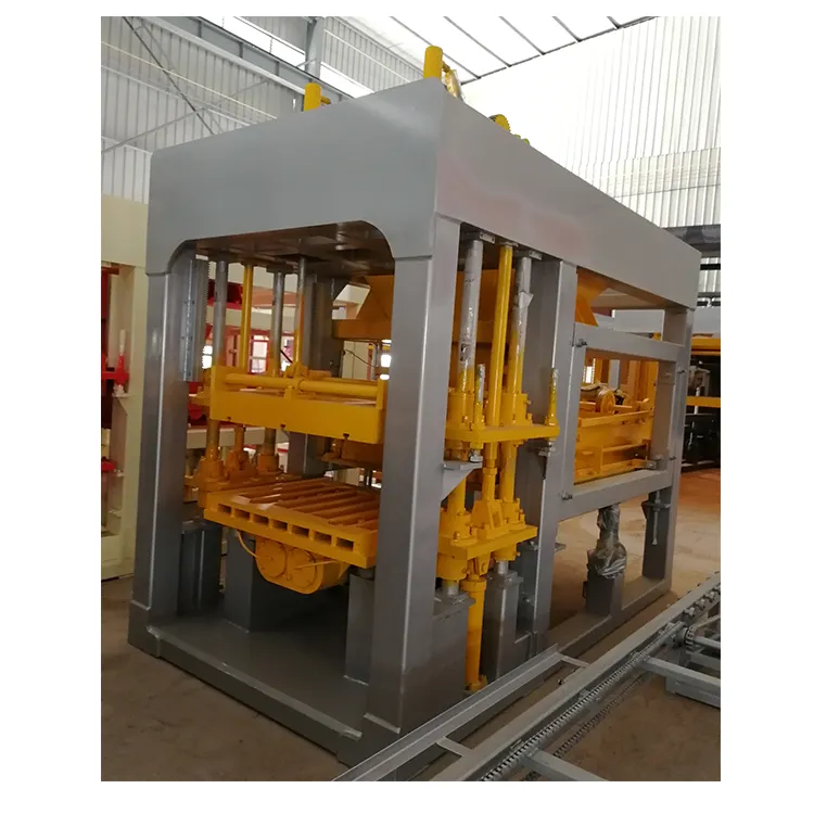 Vibración hidráulica QT12, enclavamiento de hormigón sólido, máquina de fabricación de bloques, precio