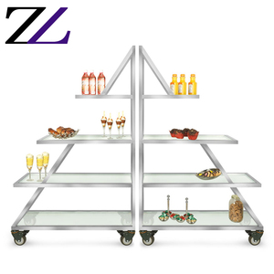 Stand haut de thé restauration accesorios para cafétéria party cupcake <span class=keywords><strong>etagere</strong></span> mariage nourriture buffet affichage exposition stand étagères - Product Image 2