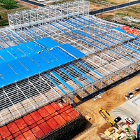 Estructura de Acero Prefabricada Tipo H para Trabajo Ligero, Construcción de Estructura de Acero para Taller, Diseño Libre para Fábrica de Industria Pesada