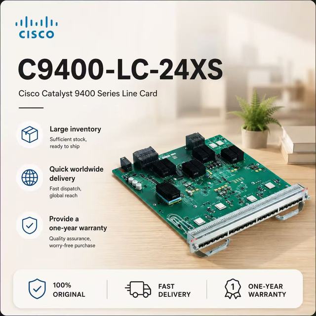 C9400-LC-24XS Cisco Catalyst 9400 Series 24-Port 10 Gigabit Ethernet Line Card