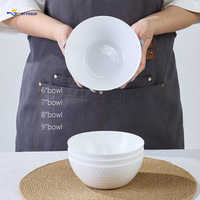 Bols en verre opale gaufré diamant noir et blanc – Bols à riz, soupe et céréales – Vaisselle de cuisine moderne pour usage domestique et restaurant