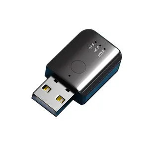 BT 5.1 Receiver USB FM USB Wireless Audio Adapter Mini Stereo Modulator Transmitter with Mic For Car PC TV Headphone