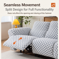 Funda de Sofá Reclinable Moderna Resistente a Arañazos de Gatos, 1 Pieza, Tela Jacquard Suave y Duradera, Elástica, para Sofá Seccional