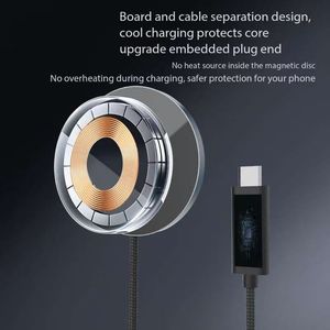 <span class=keywords><strong>Chargeur</strong></span> sans fil magnétique Funxim 25W avec port USB-C, charge rapide en alliage d'aluminium QC3.0/PD2.0 pour iPhone 12-17 et <span class=keywords><strong>S22</strong></span>/S23/S25 - Product Image 3