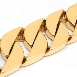 Collar de Cadena Resistente para Mascotas, Correa para Pitbull, Cadena de Acero Inoxidable de 32 mm y 18K, Correa de Perro Dorada, Collar y Correa de Eslabones Cubanos para Perro - Product Image 4