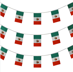 Czech Republic Cheap 14*21cm 2026 Football Soccer Fans Team National Waterproof Flag World Bunting String Flag for Decoration - Product Image 6